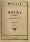 Mozart Arias From Operas For Soprano (Sergius Kagen) Volume IV used book for sale in Australian second hand music shop