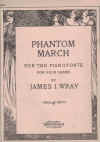 Phantom March piano duet by James I Wray used piano duet sheet music score for sale in Australian second hand music shop