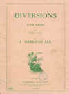 Diversions Four Pieces For Piano Duet (In The Sunshine - Silks And Satins - Slavonic Dance - Tarantella) by Ernest Markham Lee (E Markham Lee) (1943) 
used book of piano duet sheet music scores for sale in Australian second hand music shop