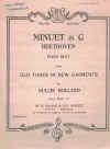 Beethoven Minuet in G for Piano Duet from 'Old Tunes in New Garments' arranged Dulcie Holland Paling Edition 1598 used piano duet sheet music score for sale in Australian second hand music shop