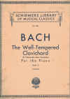 Bach The Well-Tempered Clavichord For The Piano Book II