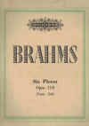Brahms Six Pieces For Piano Solo Op.118 sheet music