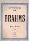 Brahms Walzer For Piano Solo Op.39 sheet music
