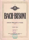 Bach-Busoni Organ Prelude and Fugue in D Major sheet music