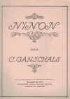 Ninon by Carl Ganschals Op.12 sheet music