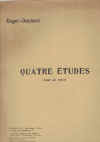 Quatre Etudes Pour Le Piano by Jean Roger-Ducasse sheet music