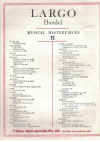 Largo from 'Xerxes' by G F Handel sheet music