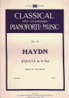 Sonata in E flat by Joseph Haydn sheet music