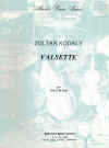 Valsette for Solo Piano by Zoltan Kodaly sheet music