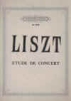 Liszt Etude de Concert sheet music