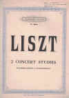 Liszt Two Concert Studies Waldesrauschen and Gnomenreigen sheet music