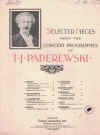 Paderewski Menuet in G Op.14 No.1 sheet music