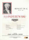 Paderewski Menuet in G Op.14 No.1 sheet music