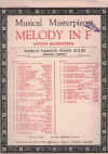 Melody In F -by- Anton Rubinstein Op. 3 No. 1 (Dare) sheet music