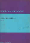 Rachmaninoff Ten Preludes Op.23 sheet music