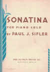 Sonatina for Piano Solo by Paul J Sifler sheet music