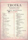 Tchaikowsky Troika Op.37 No.11 sheet music
