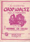 Chop Waltz c.1930 used sheet music