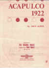 Acapulco 1922 used sheet music