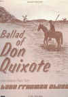 Ballad Of Don Quixote piano solo (1973) Lynn Freeman Olson used original piano sheet music score for sale in Australian second hand music shop