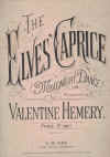 The Elves' Caprice (Midnight Dance) piano solo by Valentine Hemery (c.1900) used original piano sheet music score for sale in Australian second hand music shop