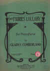 The Fairies' Lullaby for easy Pianoforte used sheet music