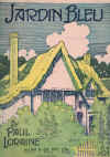 Jardin Bleu by Paul Loraine (1919) used piano sheet music score for sale in Australian second hand music shop