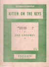 Kitten On The Keys by Zez Confrey (1921) used original piano sheet music score for sale in Australian second hand music shop