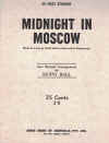 Midnight in Moscow for piano solo (based on a song by Vassili Soloviev-Sedoi and M Matusovosky) new musical arrangement by Kenny Ball (1961) 
used piano sheet music score for sale in Australian second hand music shop