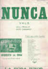 Nunca used sheet music