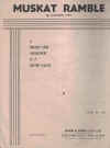 Muskat Ramble used sheet music