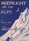 Moonlight On The Alps by Leona Lacoste used piano sheet music score for sale in Australian second hand music shop