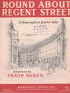 Round About Regent Street descriptive piano solo by Frank Baron (1948) used original piano sheet music score for sale in Australian second hand music shop
