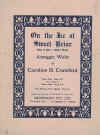 On The Ice at Sweet Briar used sheet music