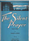 A Silent Prayer (The Silent Prayer) by Marie Louka (1915) used original piano sheet music score for sale in Australian second hand music shop