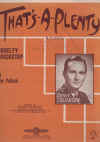 That's-A-Plenty used sheet music