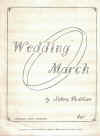 Wedding March piano solo (1967) by Sidney Paddison Australian composer 
used original piano sheet music score for sale in Australian second hand music shop
