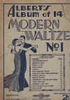 Albert's Album of 14 Modern Waltzes No. 1