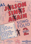 Al Jolson Sings Again Song Folio No. 2