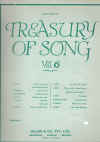 Treasury of Song Volume 6 lieder piano songbook Imperial Edition No.467 used song book for sale in Australian second hand music shop