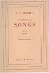 G F Handel A Collection of Songs Volume VI Baritone Voice and Piano songbook edited Walter Ford used lieder piano song book for sale in Australian second hand music shop
