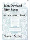 John Dowland Fifty Songs Book 1 For Low Voice piano songbook selected & edited by Edmund H Fellowes revised David Scott (1999) ISMNM 220205767 
used piano song book for sale in Australian second hand music shop