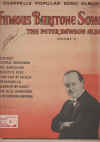 Famous Baritone Songs The Peter Dawson Album Volume 2 Second Peter Dawson Album of Eight Songs piano songbook (c.1930) used piano song book for sale in Australian second hand music shop
