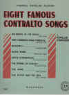 Eight Famous Contralto Songs By Popular Composers piano songbook used piano song book for sale in Australian second hand music shop