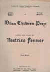 When Children Play 1938 sheet music