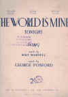 The World Is Mine (Tonight) (1935) sheet music