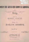 When The Great Red Dawn Is Shining 1917 sheet music