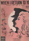 When I Return To You (After The War Is Over) used sheet music