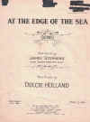 At The Edge Of The Sea (1934) words by James Stephens from 'Songs From The Clay' music by 
Australian composer Dulcie Holland used original Australian piano sheet music score for sale in Australian second hand music shop