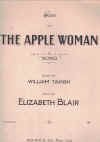 The Apple Woman (1937) song by Australian songwriters William Tainsh Elizabeth Blair 
used piano sheet music score for sale in Australian second hand music shop